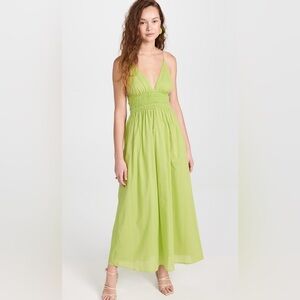 Faithfull the Brand Lime Green Dress